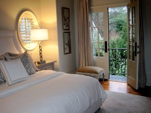 Let the French doors charm you